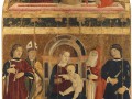 Maestro della Pala dei Muratori - Madonna col Bambino in trono e Sant