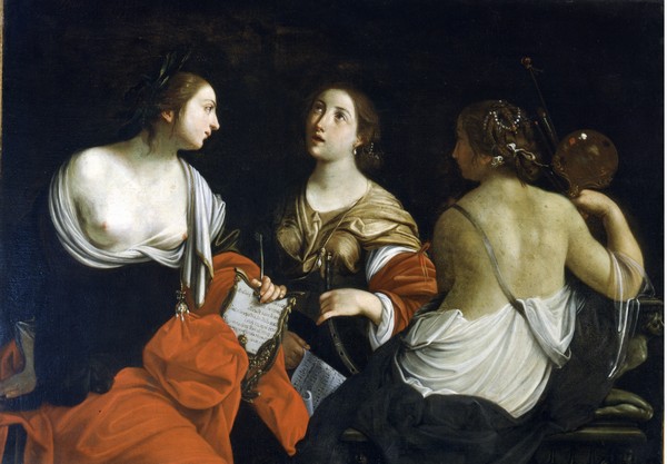Andrea Sirani Giovanni - Allegoria delle tre Arti (Pittura, Musica, Poesia) ovvero Le tre sorelle