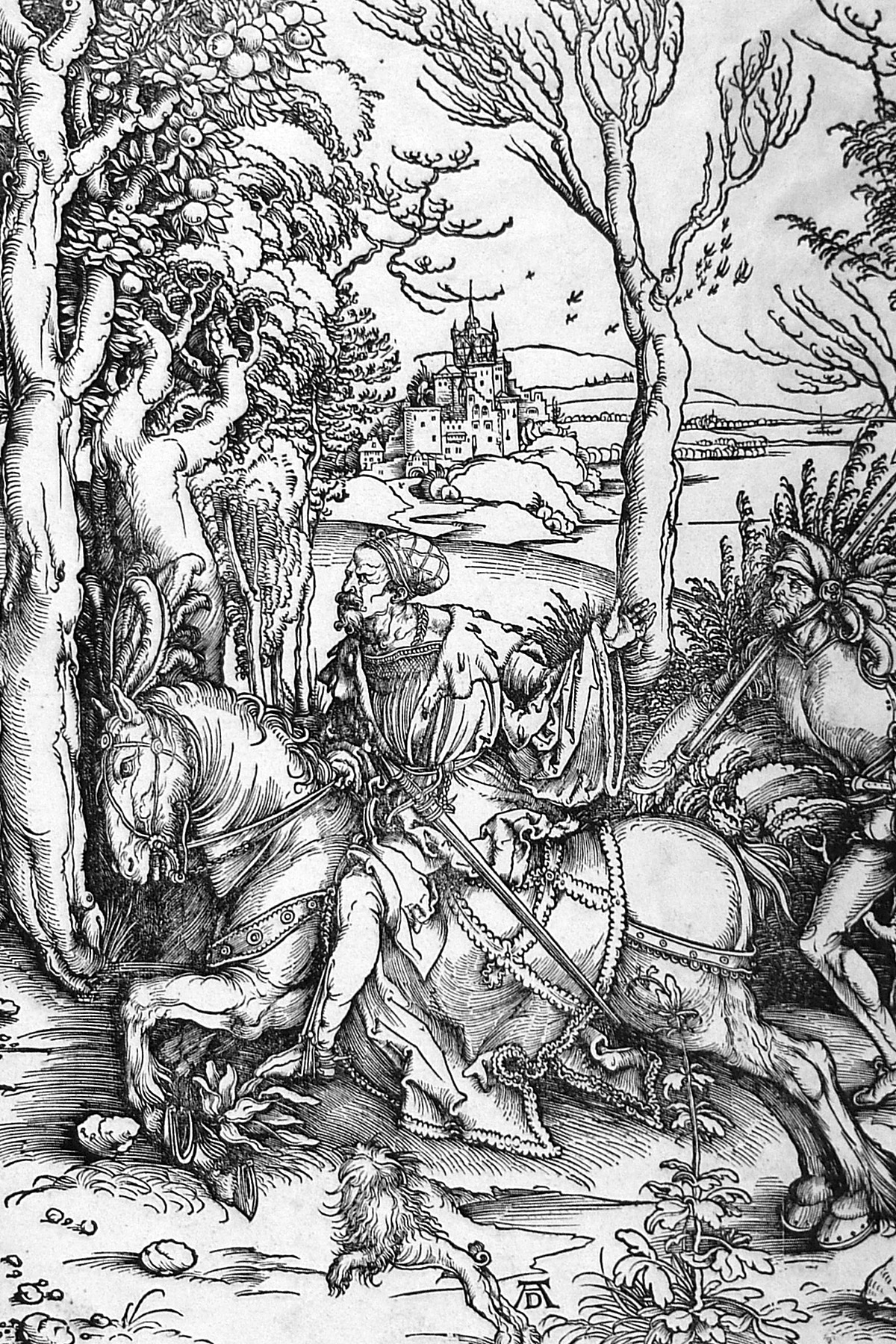 Durer Il cavaliere e il lanzichenecco