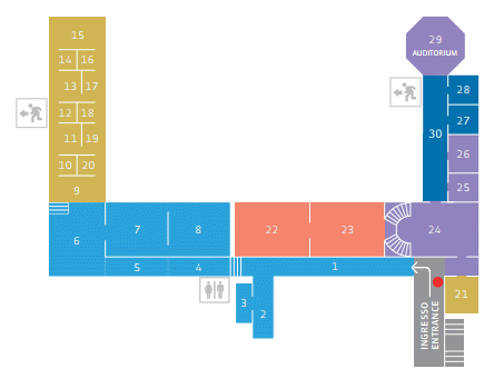 Interactive map of the Pinacoteca Nazionale di Bologna