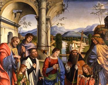 Francesco Francia Dettaglio della Pala Bentivoglio
