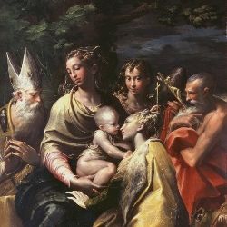 Parmigianino - Pala di Santa Margherita (dettaglio)