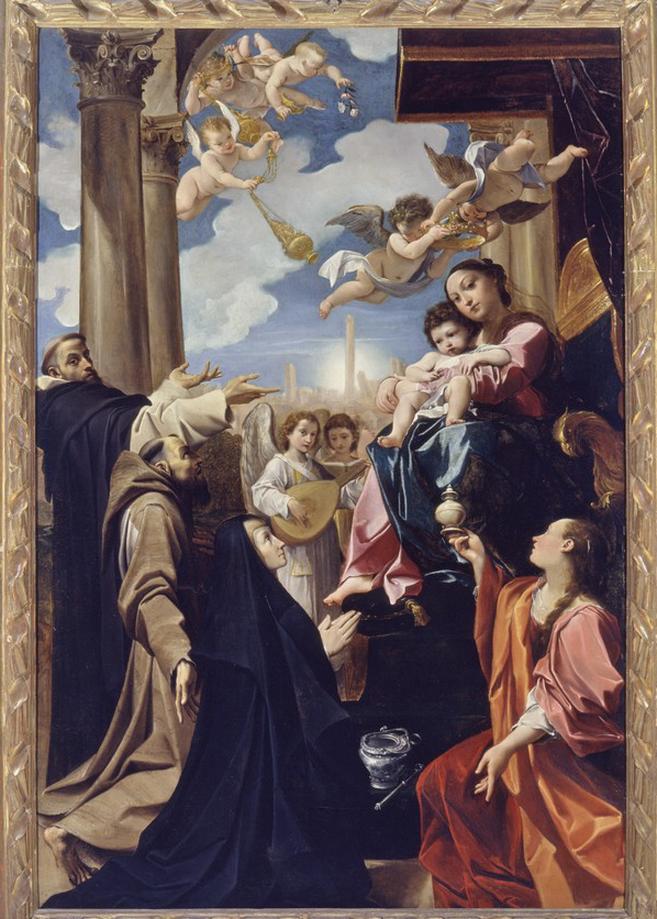 Pinacoteca Nazionale Di Bologna Sala 23 I Carracci Madonna Col Bambino In Trono E I Santi Domenico Francesco Chiara E Maria Maddalena Pala Bargellini