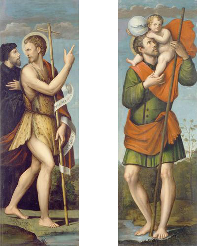 Giacomo Francia - San Cristoforo e San Giovanni Battista