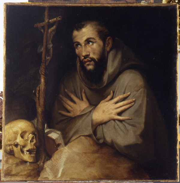 Passerotti Bartolomeo, San Francesco in adorazione del Crocifisso