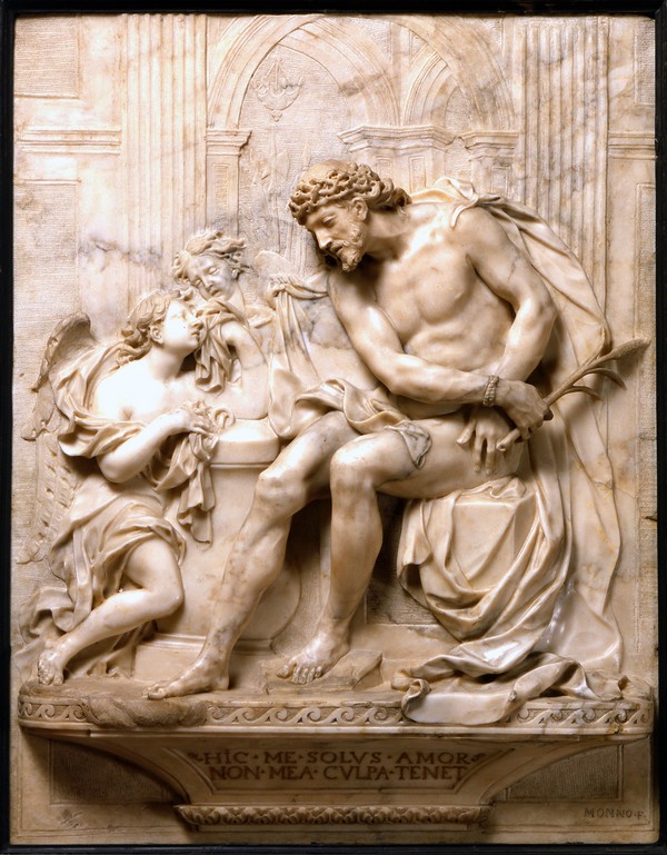 Monnot Pierre Etienne, Cristo in pietà e angeli