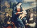 Giacomo Raibolini detto il Francia e Giulio Raibolini detto il Francia - Madonna col Bambino in trono e Santi