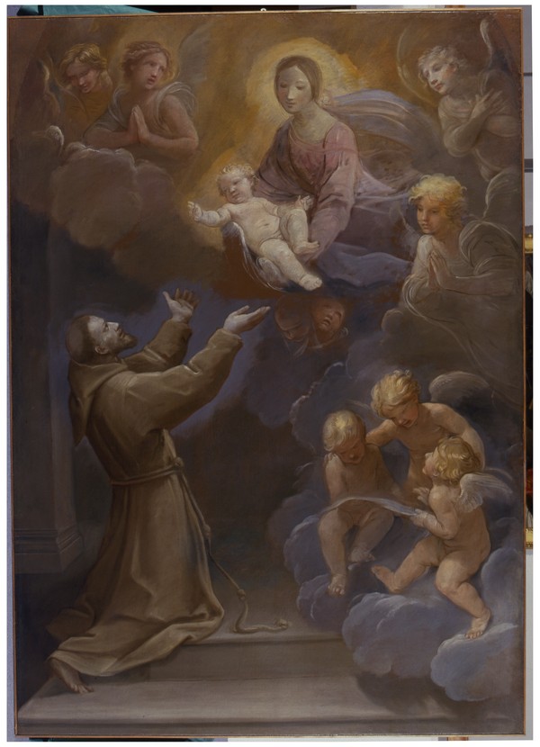 Guido Reni - Madonna col Bambino in apparizione a San Francesco