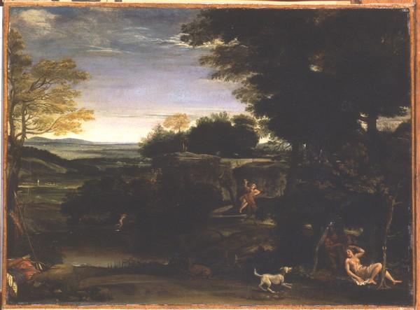 Domenichino - Paesaggio con Silvia e il satiro