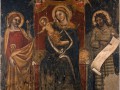 Jacopo da Bologna - Madonna col Bambino in trono e Santi 