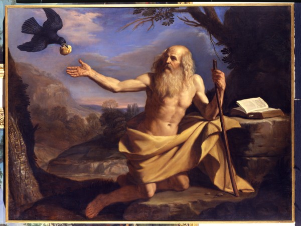 Guercino - San Paolo primo eremita nutrito dal corvo