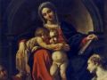 Annibale Carracci - Madonna col Bambino in trono e Santi 